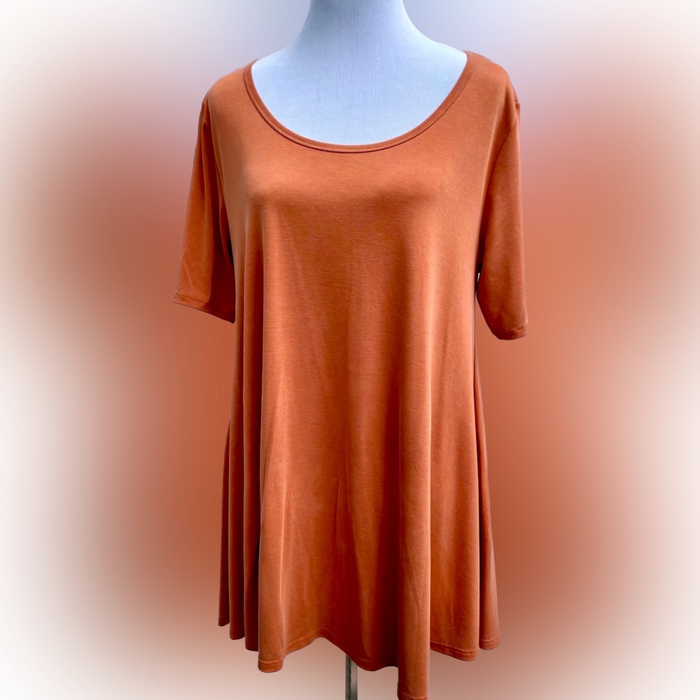 Lularoe orange swing style tunic top
